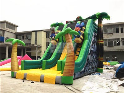 Asia Inflatable Seller Palm Tree Inflatable Slide For Rental Business   BY-DS-103